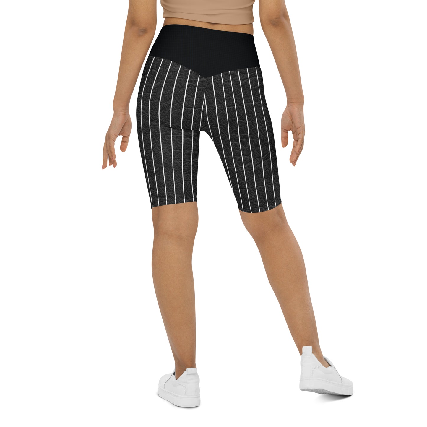 Biker shorts pintstriped men