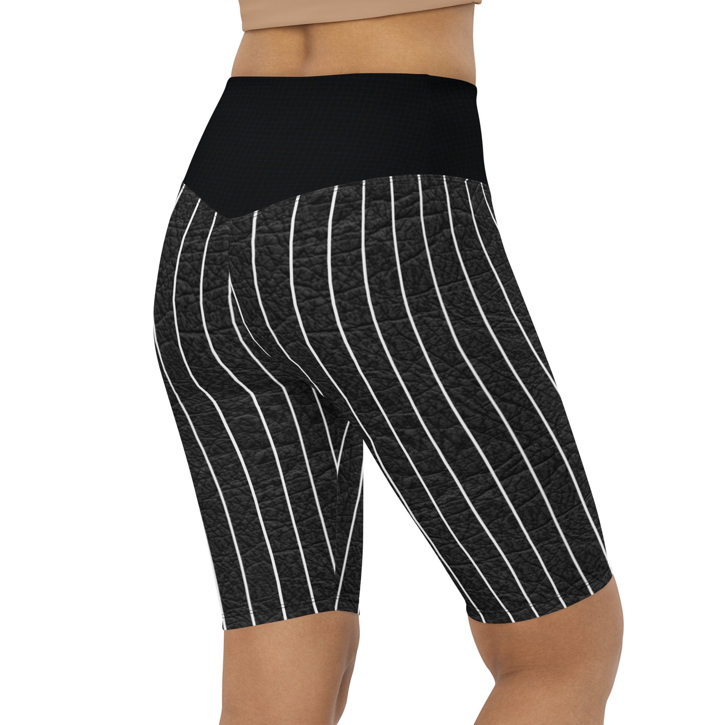 Biker shorts pintstriped men