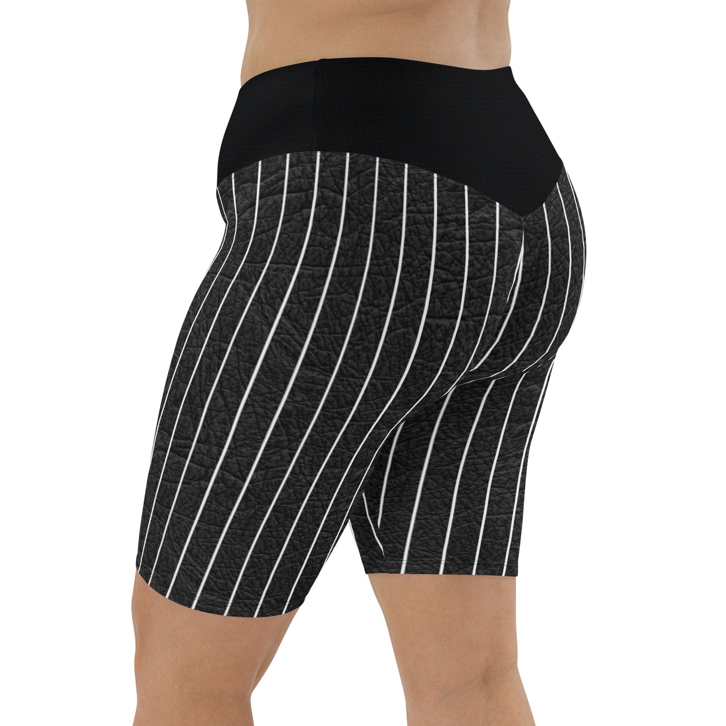 Biker shorts pintstriped men
