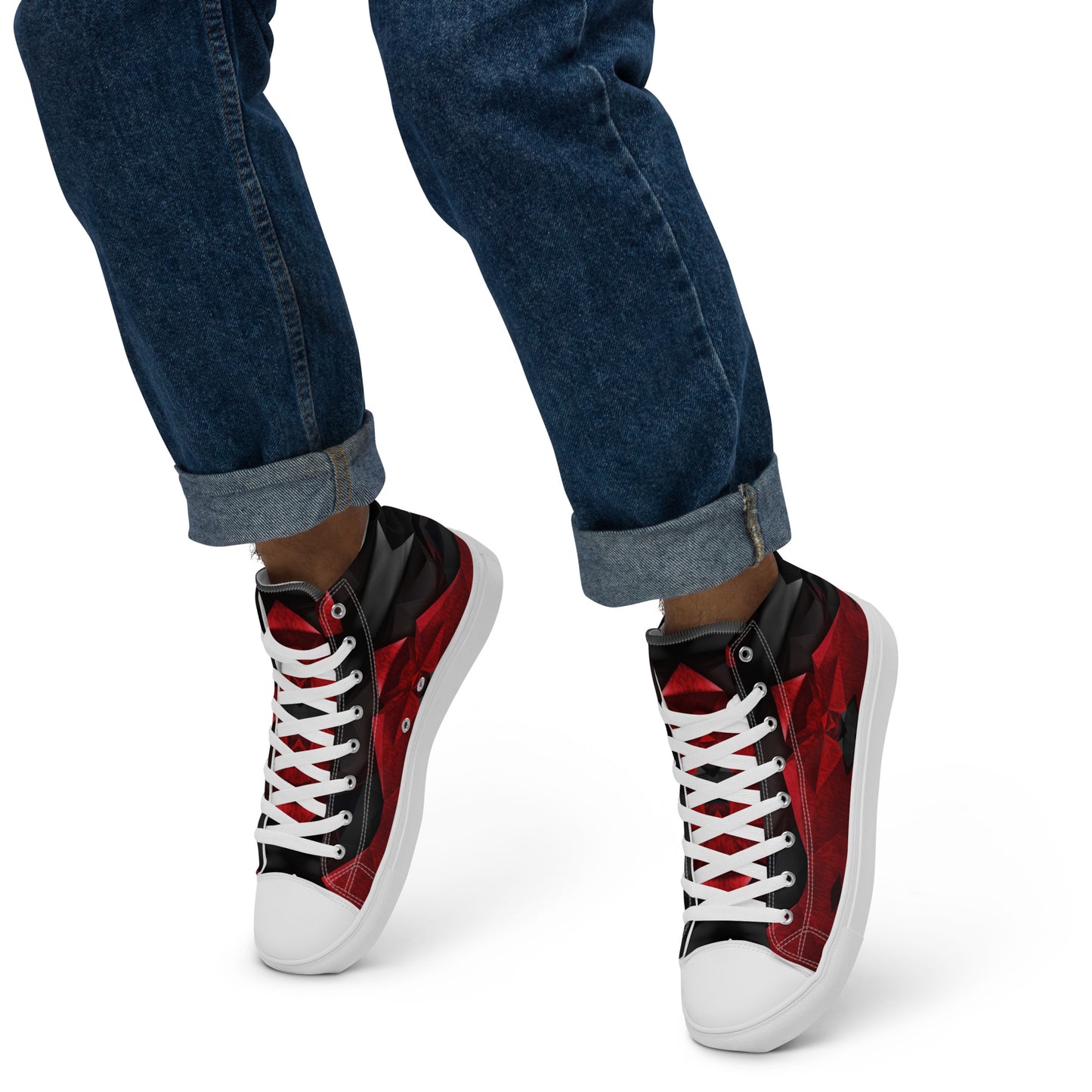 Red Diamonds Men’s Sneakers