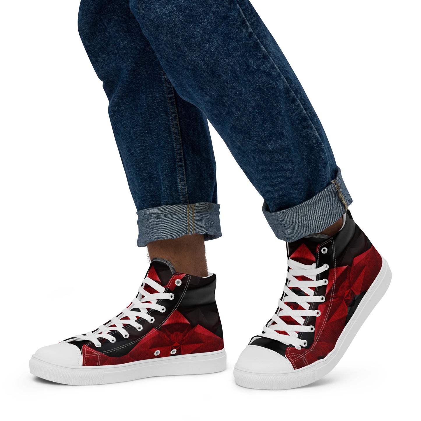 Red Diamonds Men’s Sneakers