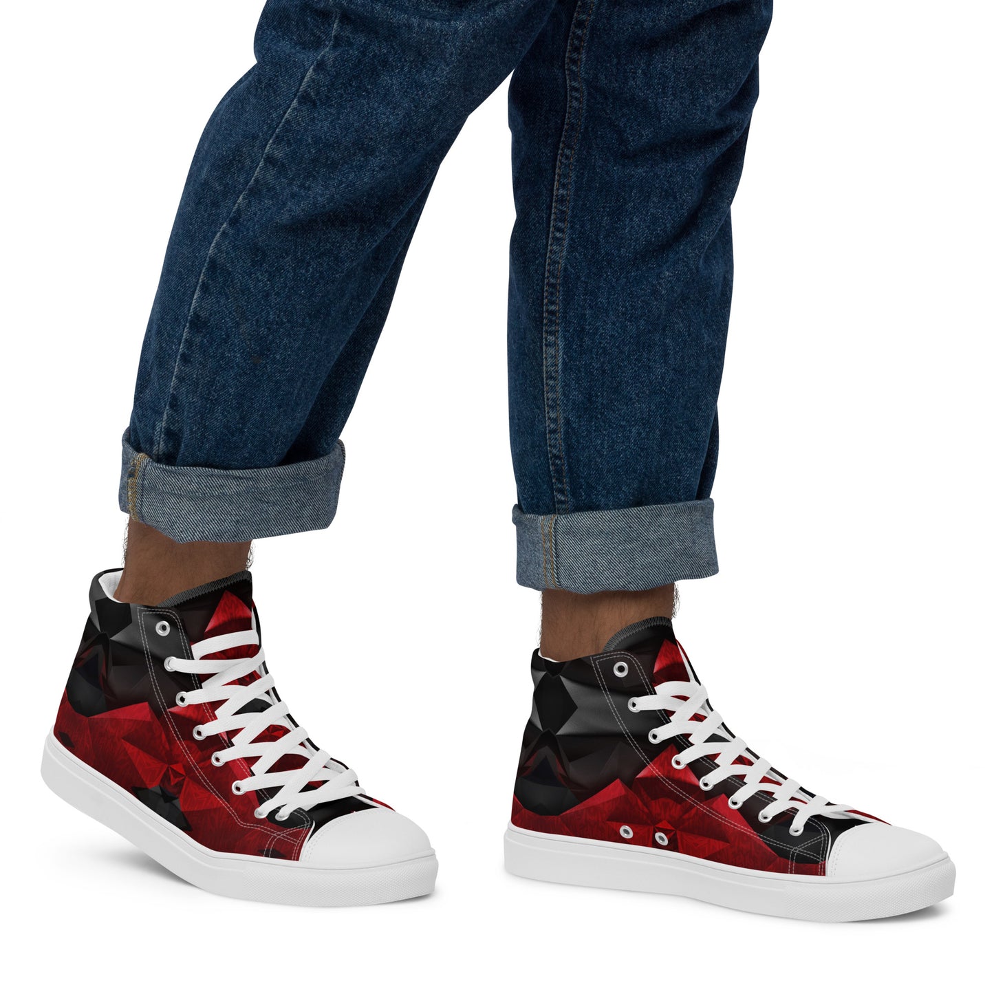 Red Diamonds Men’s Sneakers