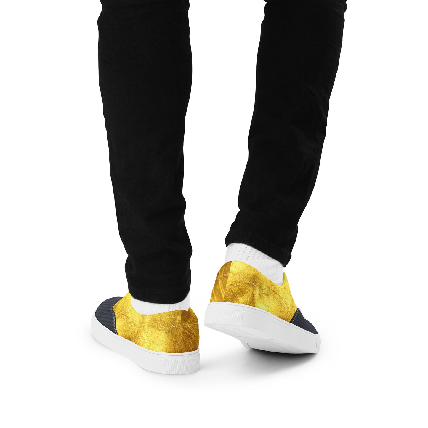 Gold & Black Men's Shoes