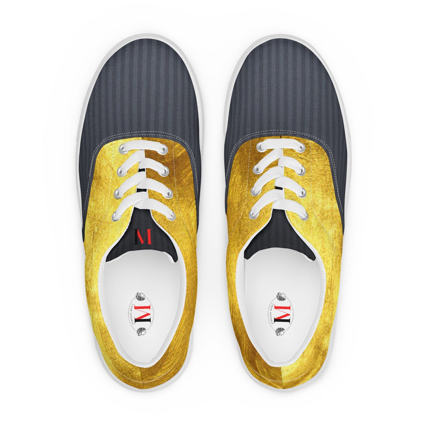 Gold & Black Men's Shoes