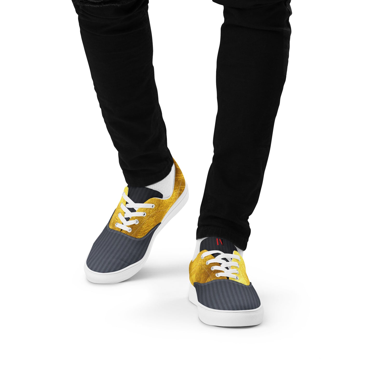 Gold & Black Men's Shoes