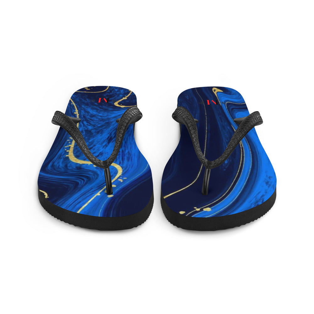 Kintsugi Blue Women's Flip-Flops