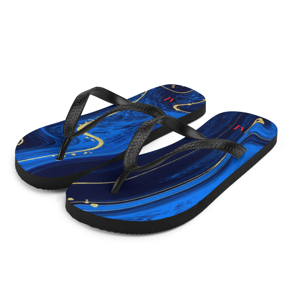 Kintsugi Blue Women's Flip-Flops