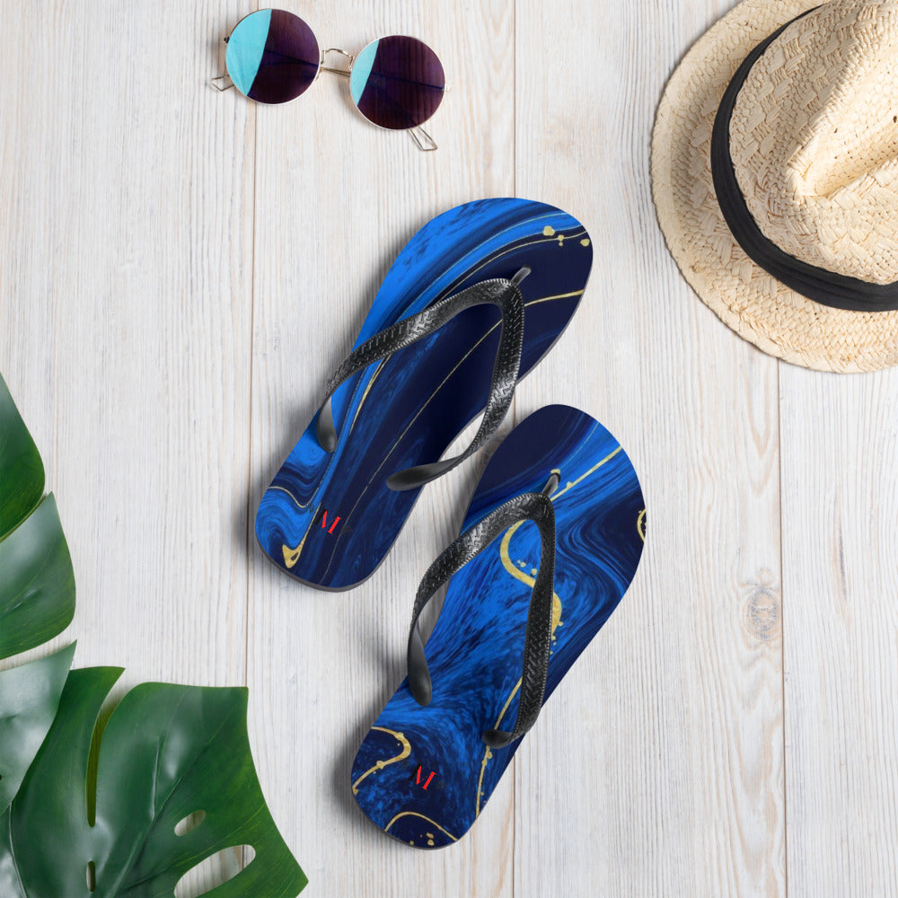 Kintsugi Blue Women's Flip-Flops