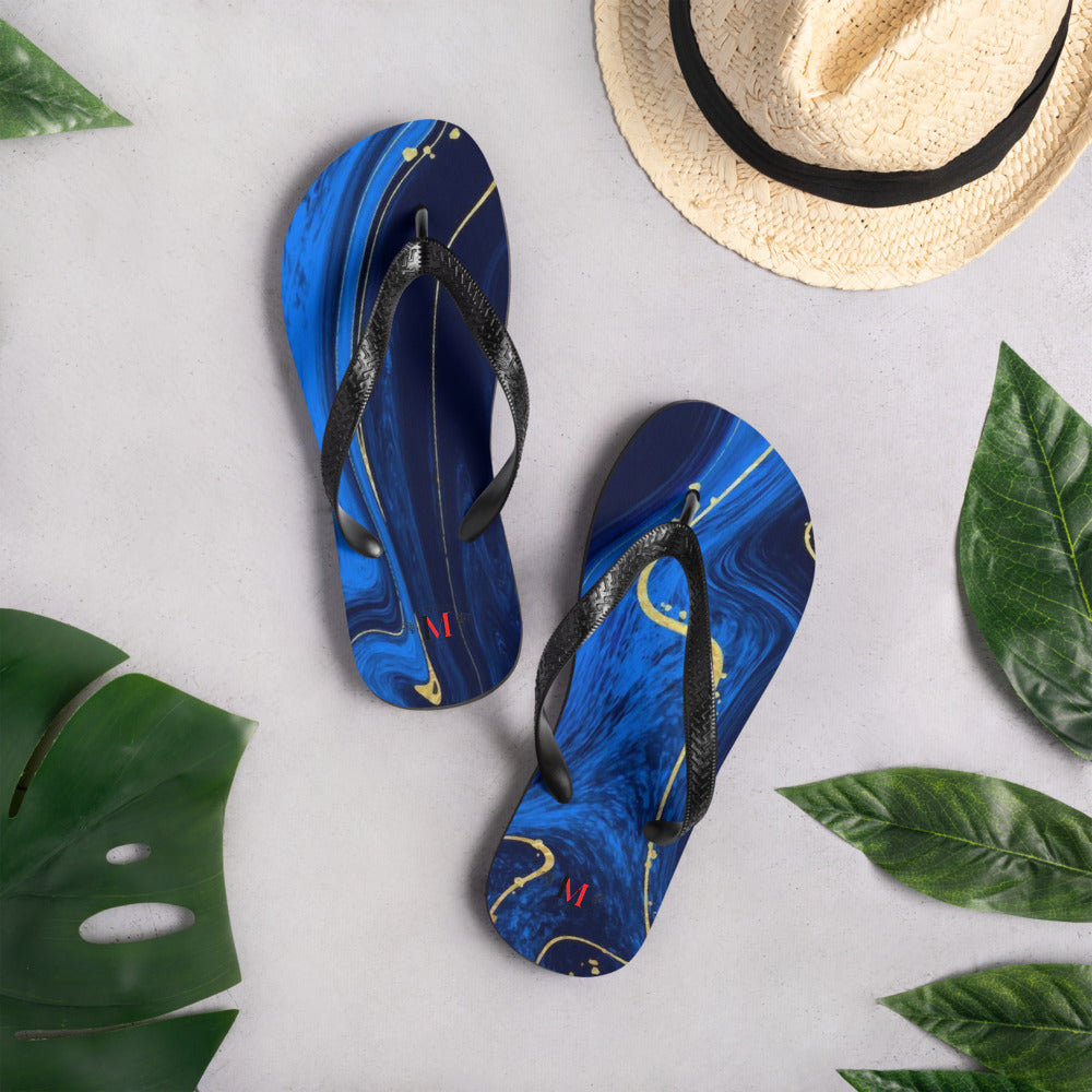 Kintsugi Blue Women's Flip-Flops