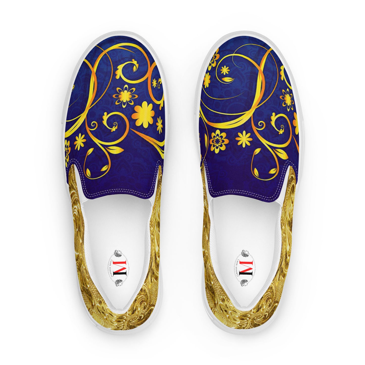Gold & Blue Women's Shoes