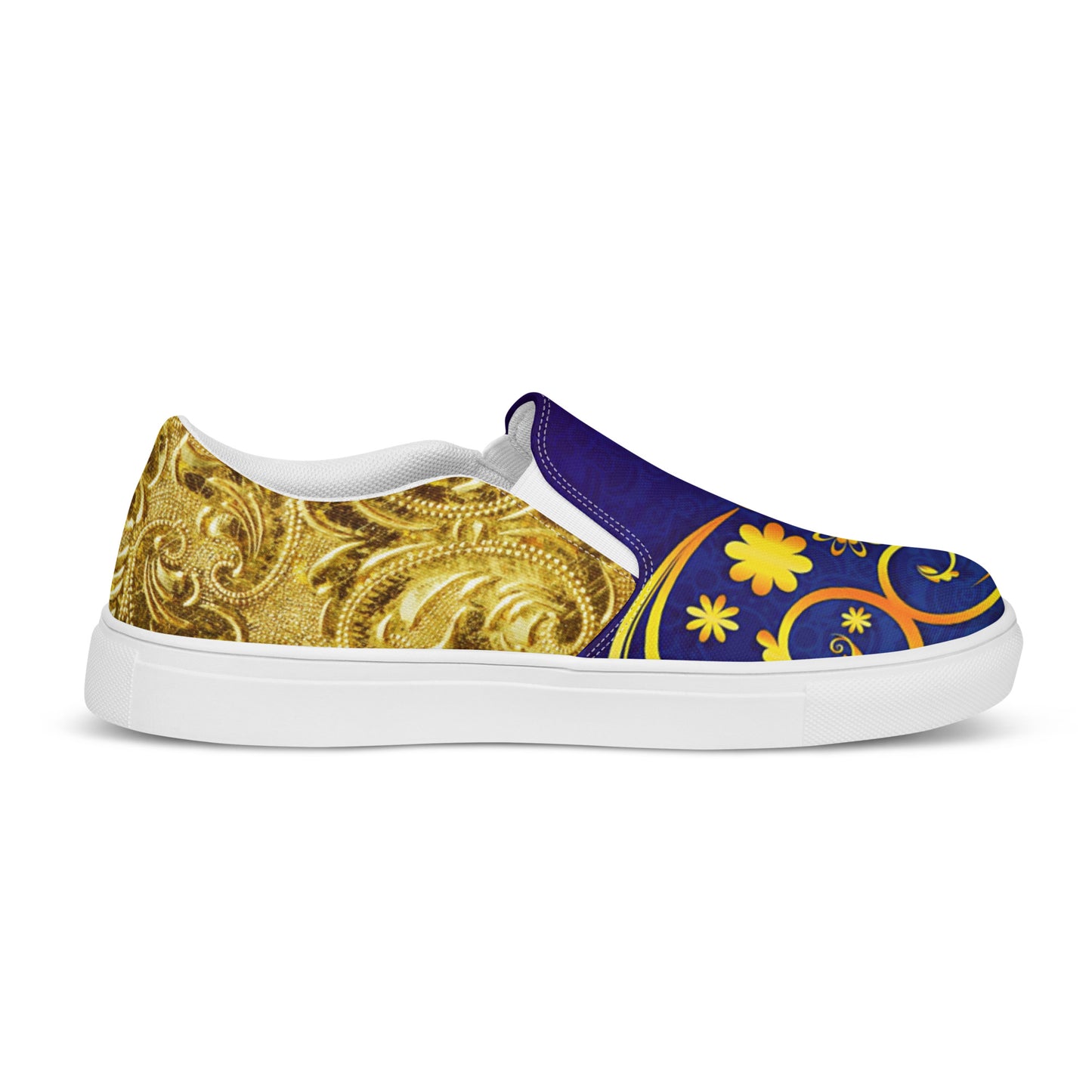 Gold & Blue Women's Shoes