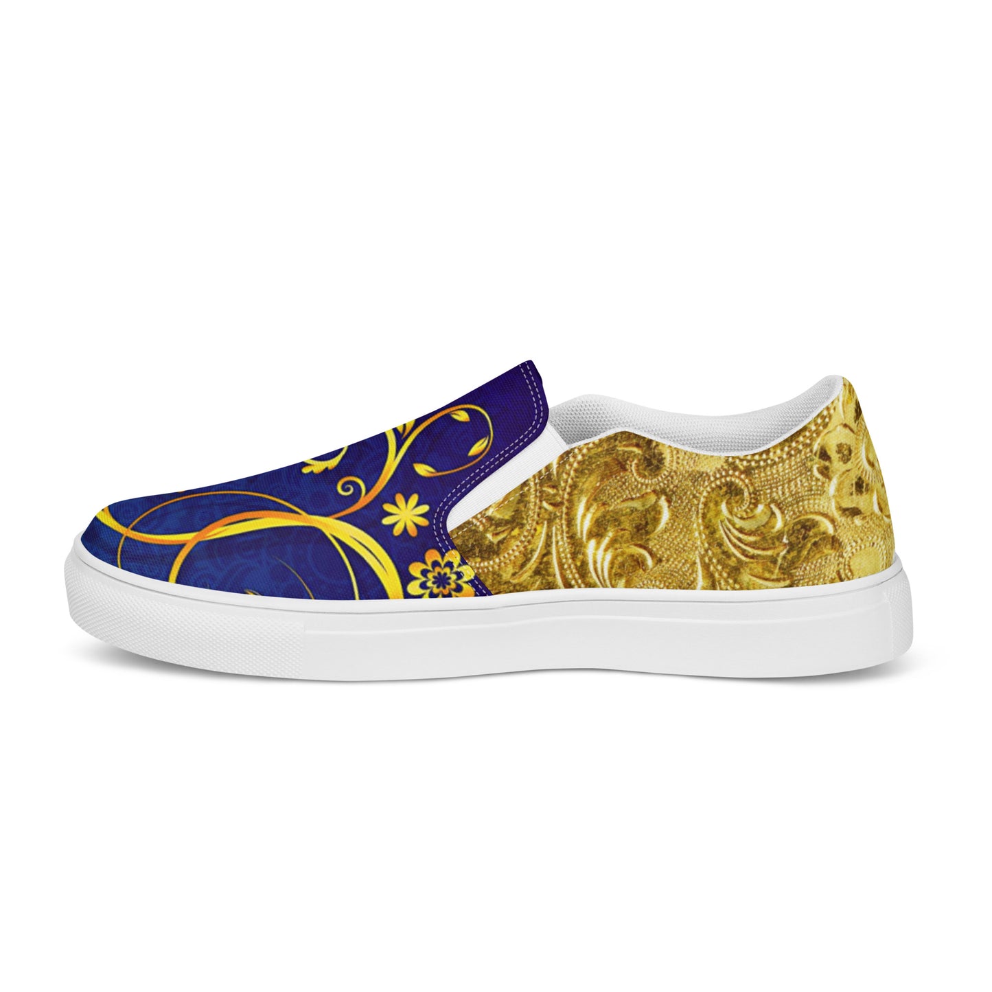 Gold & Blue Women's Shoes