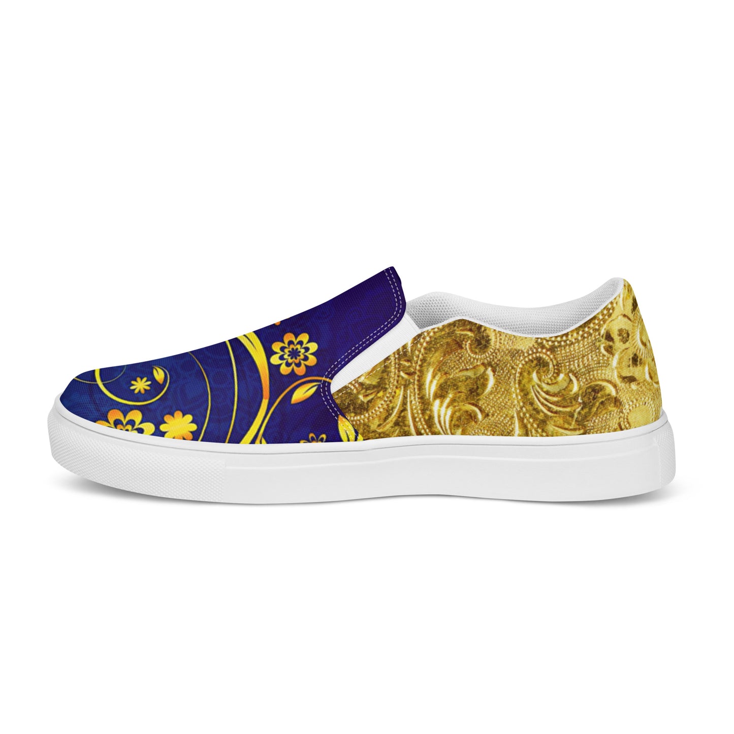Gold & Blue Women's Shoes