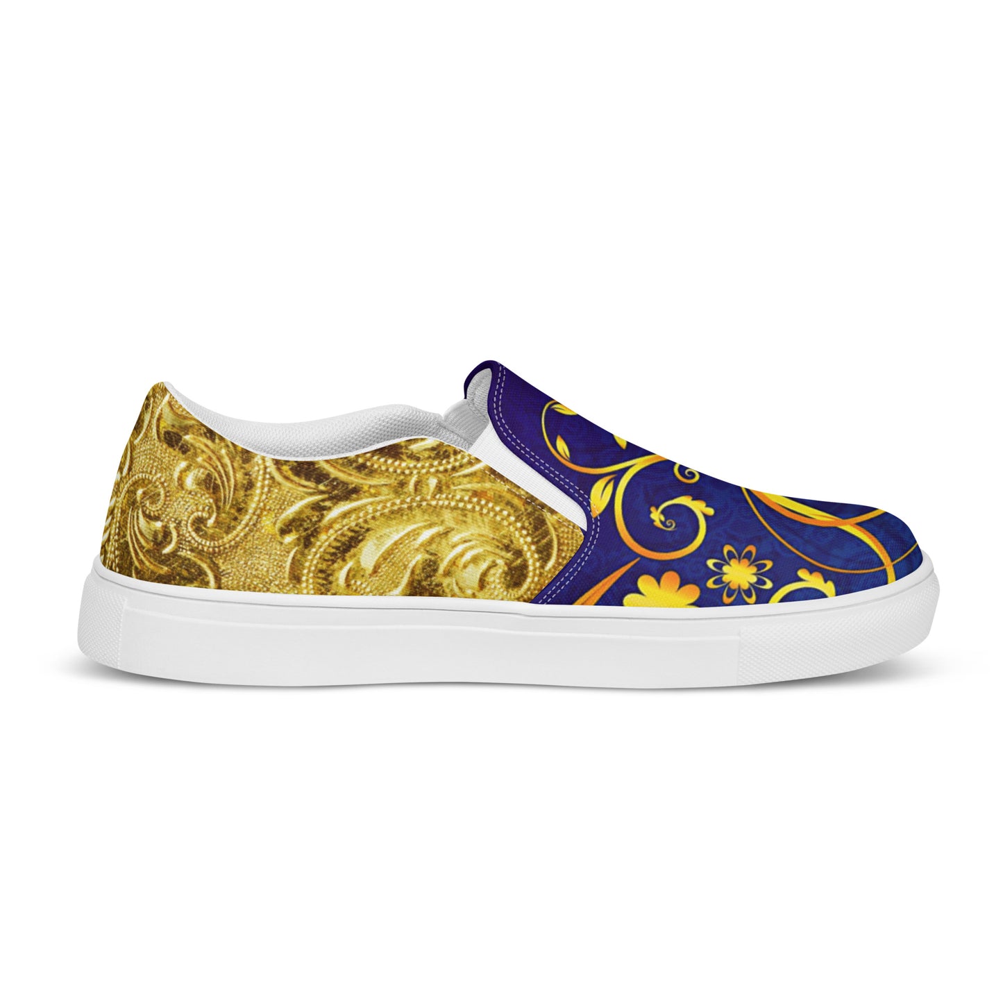 Gold & Blue Women's Shoes