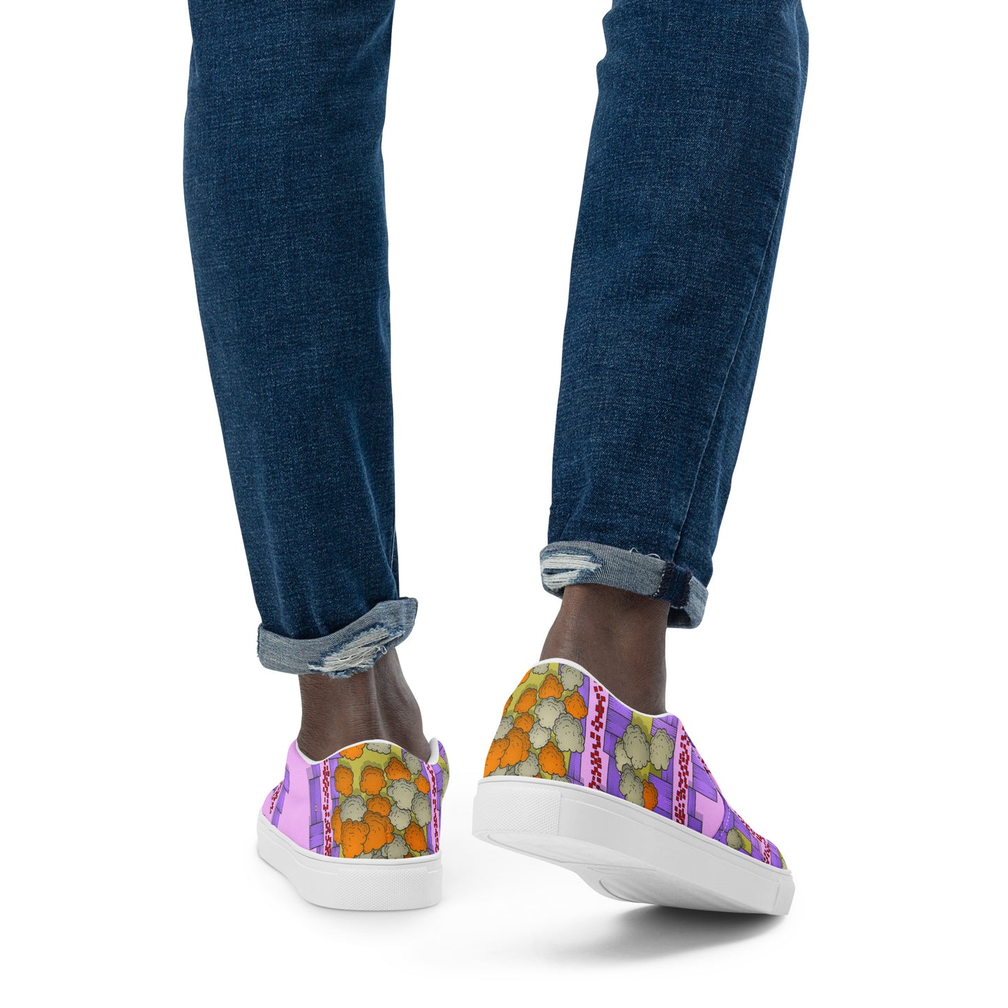 Scarpe Senza Lacci Uomo Scarpe In Tela Vagabond Rosé Streetwear