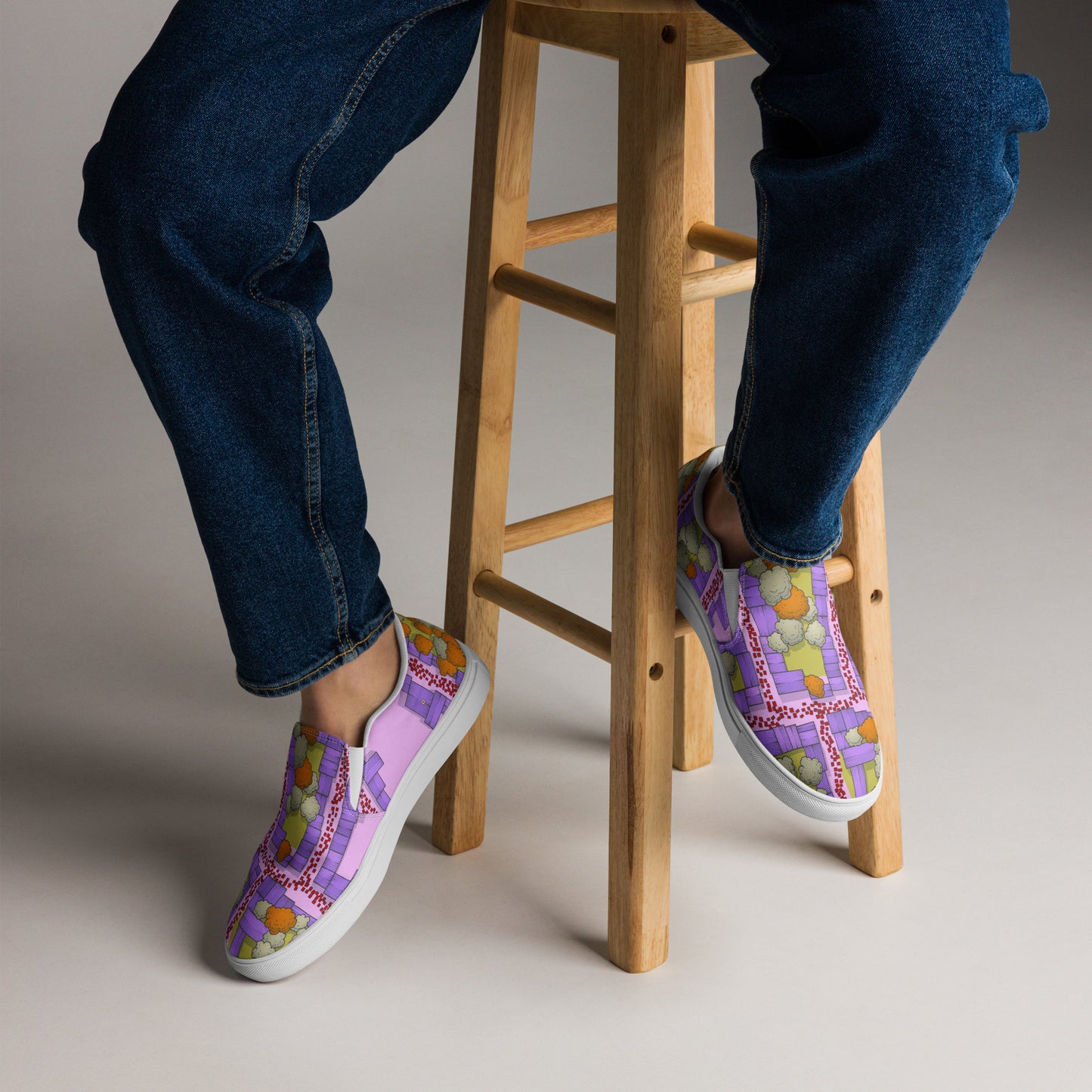 Scarpe Senza Lacci Uomo Scarpe In Tela Vagabond Rosé Streetwear