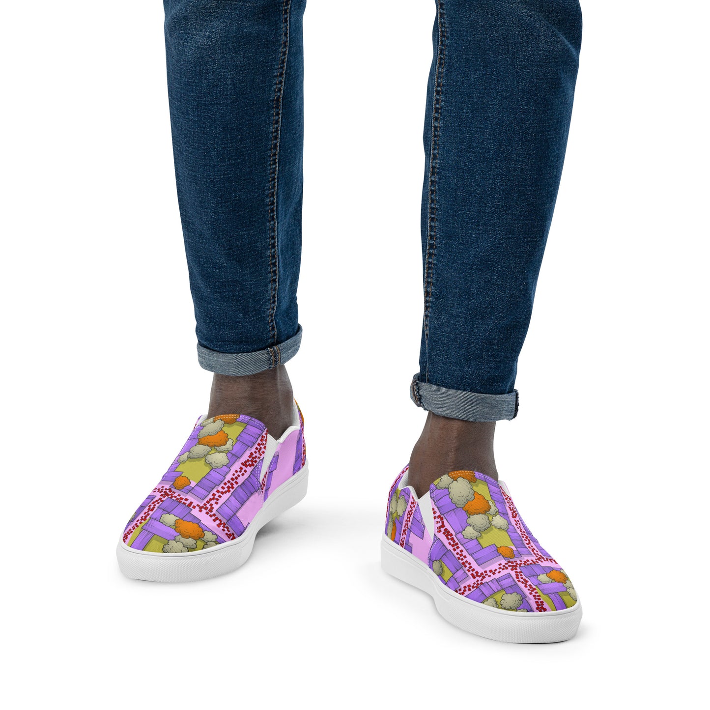 Scarpe Senza Lacci Uomo Scarpe In Tela Vagabond Rosé Streetwear