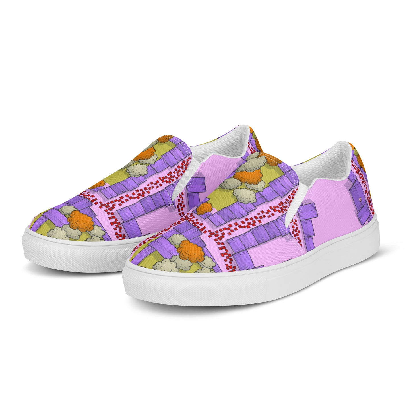 Scarpe Senza Lacci Uomo Scarpe In Tela Vagabond Rosé Streetwear