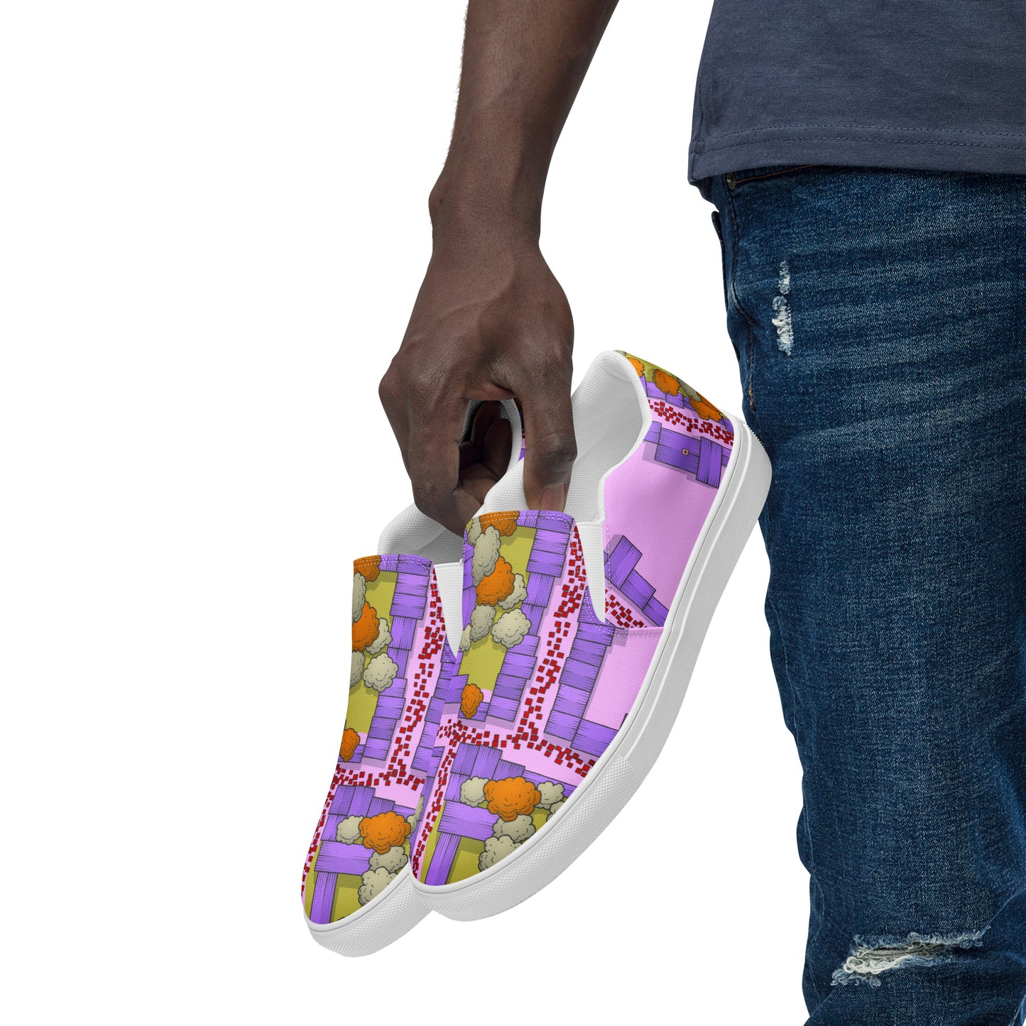 Scarpe Senza Lacci Uomo Scarpe In Tela Vagabond Rosé Streetwear