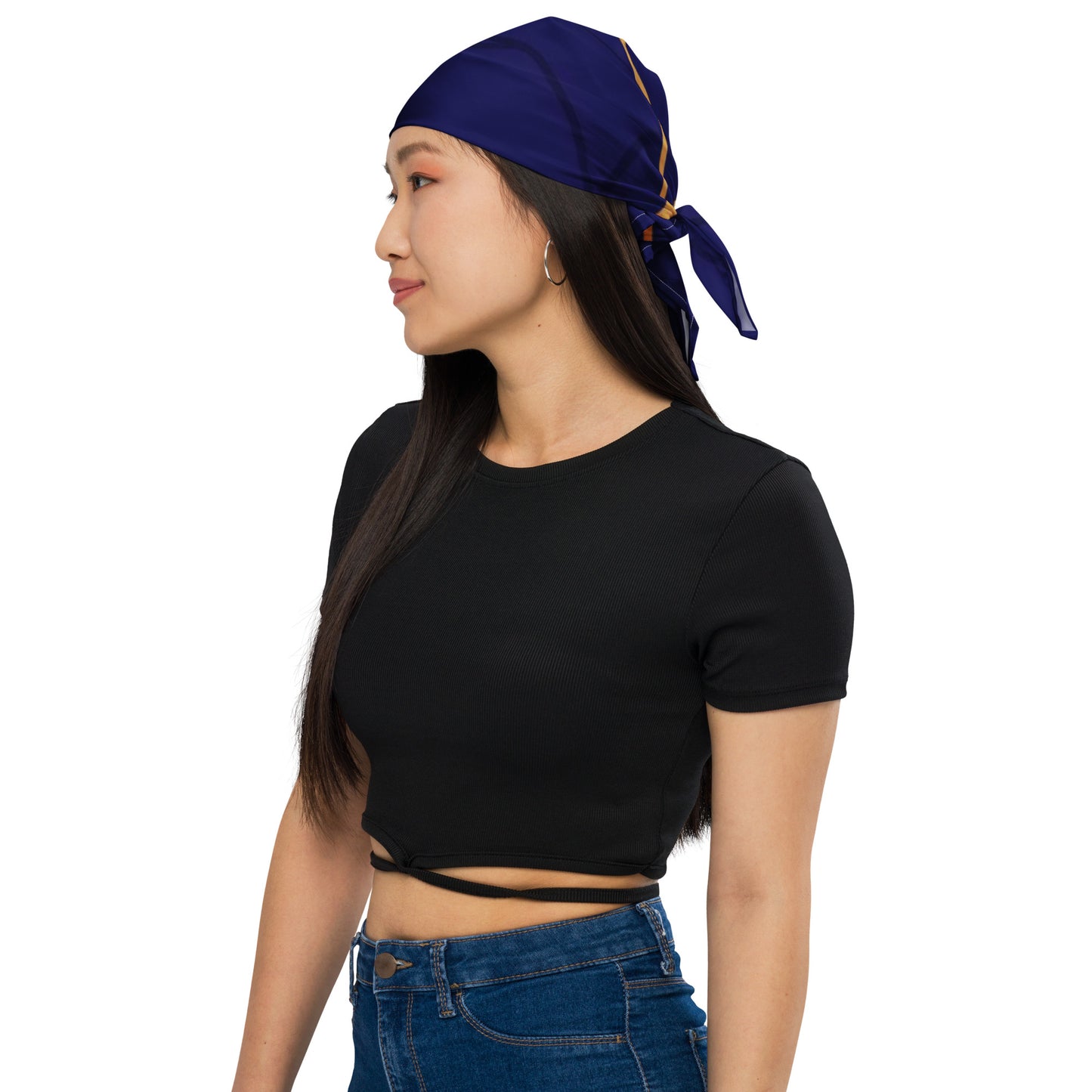 Kintsugi Blue Women's Bandana