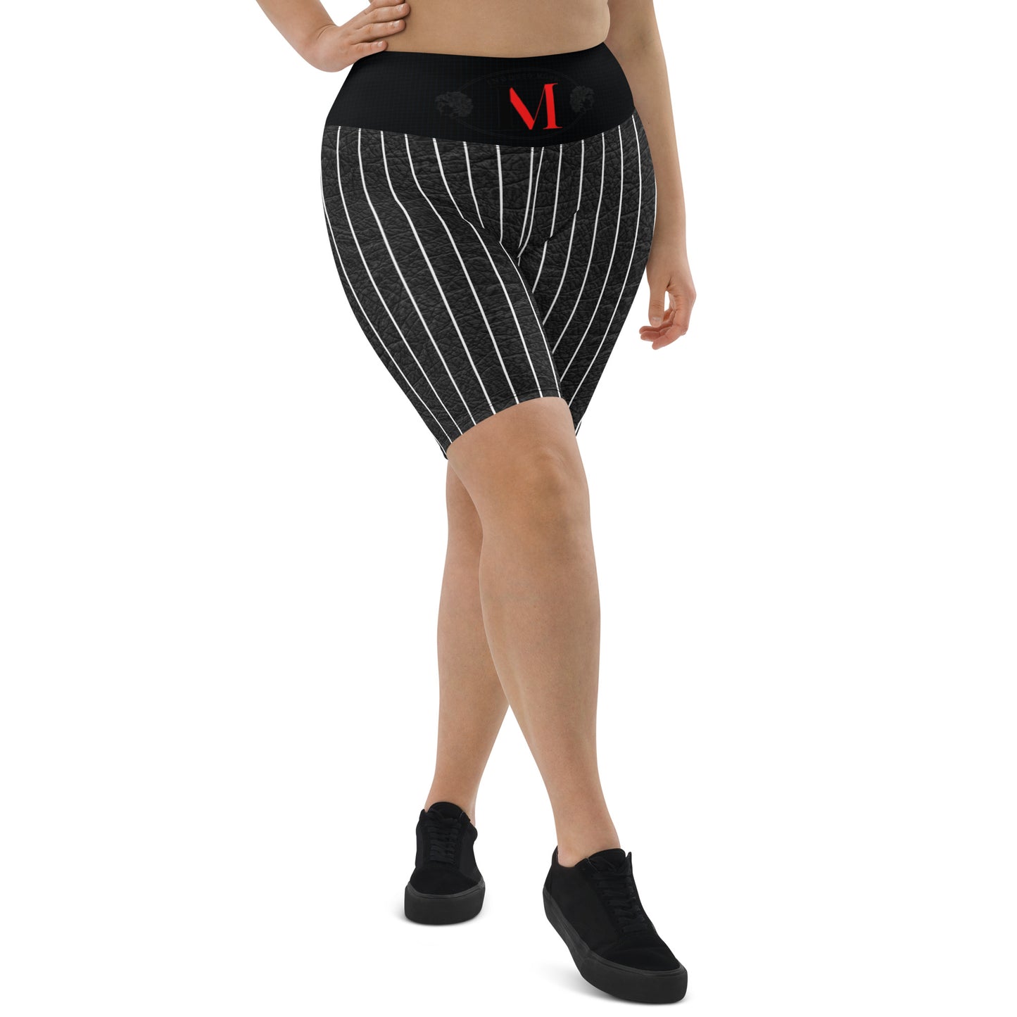Biker shorts pintstriped men