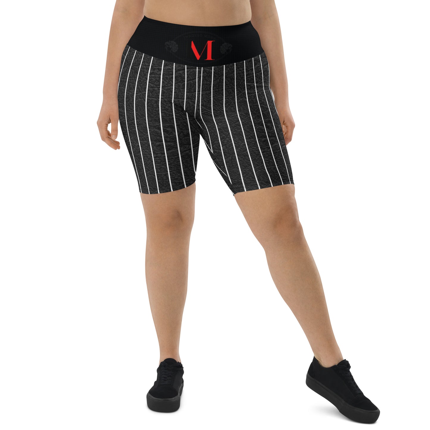 Biker shorts pintstriped men