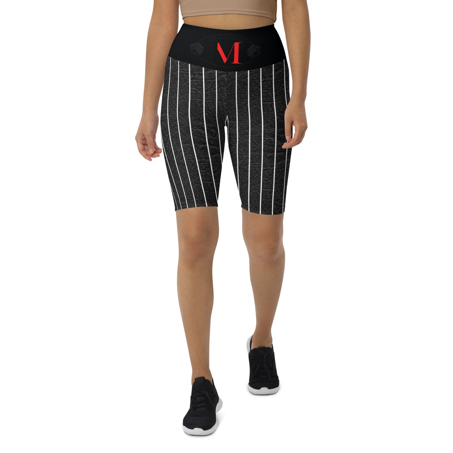 Biker shorts pintstriped men