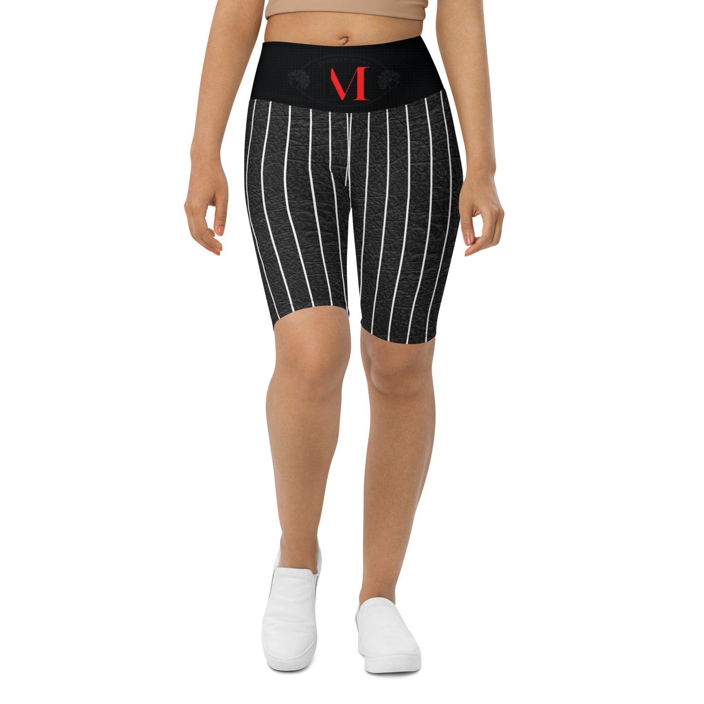 Biker shorts pintstriped men