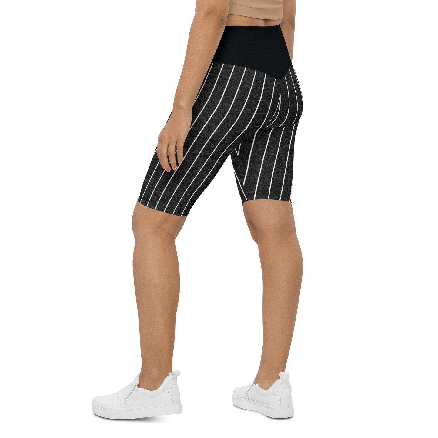 Biker shorts pintstriped men