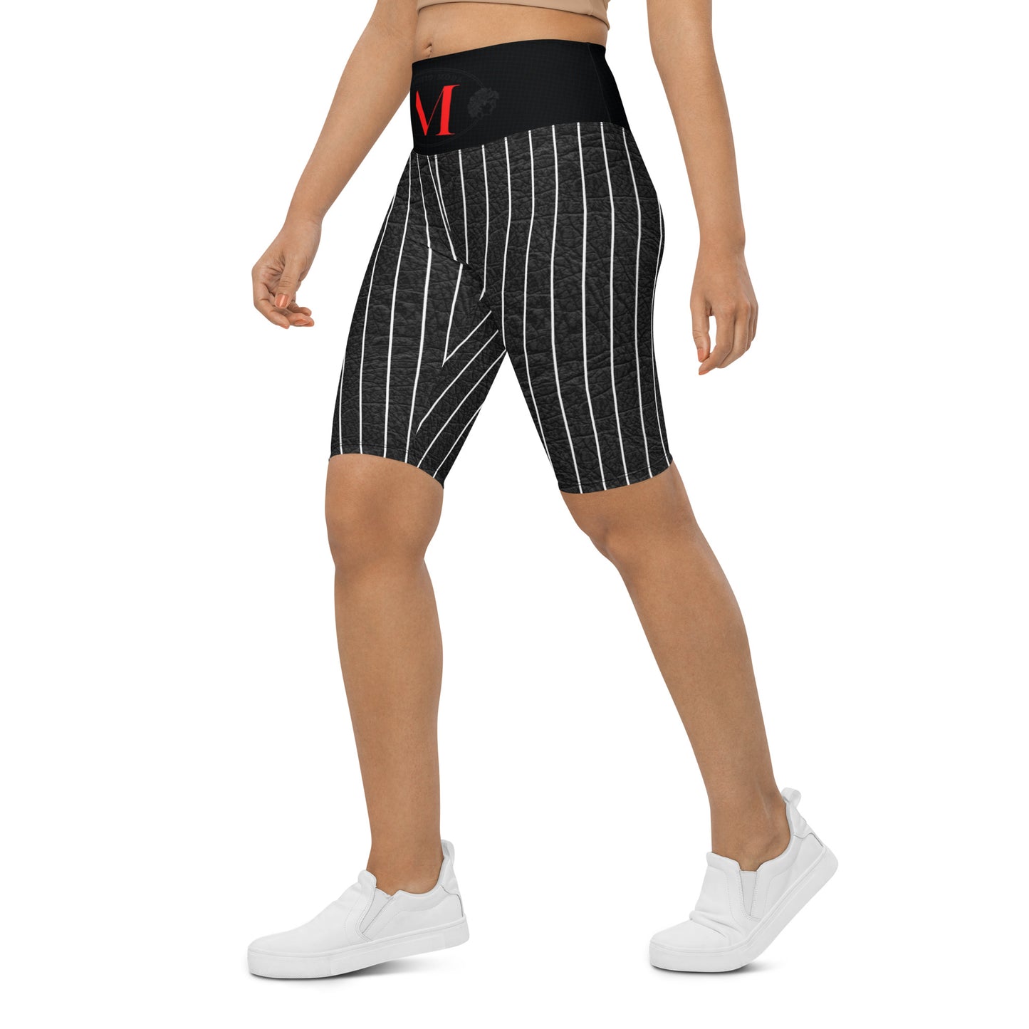 Biker shorts pintstriped men