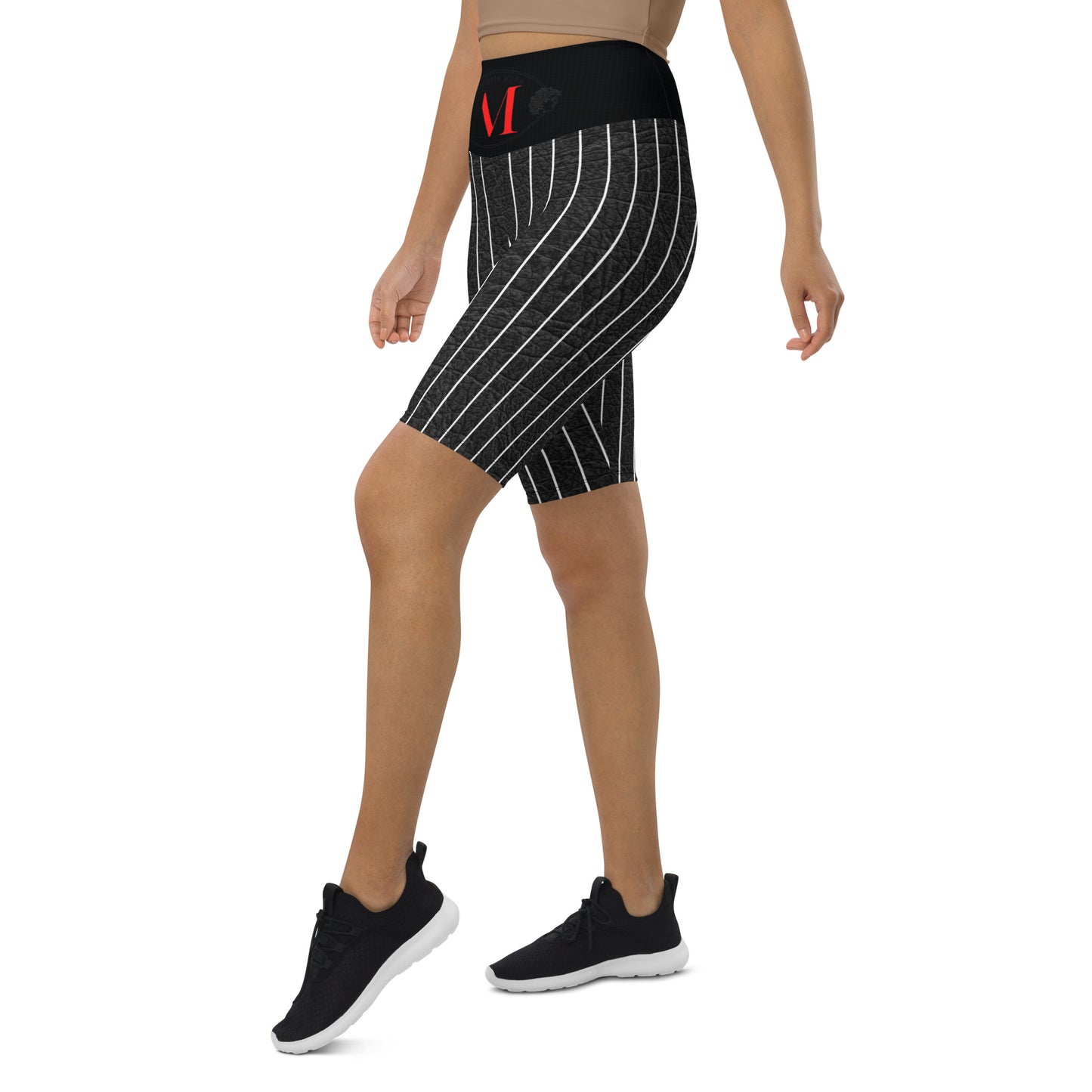 Biker shorts pintstriped men