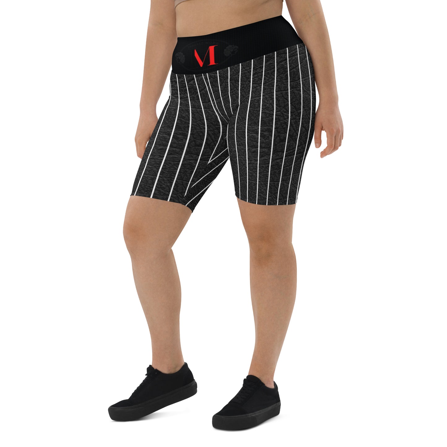 Biker shorts pintstriped men