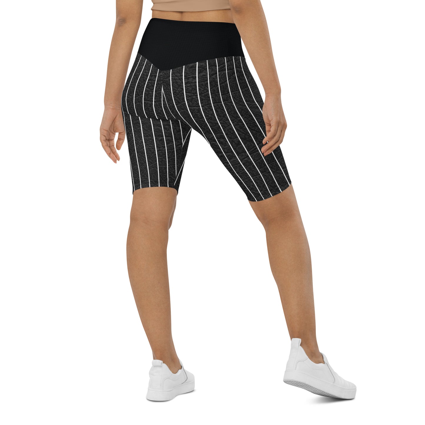 Biker shorts pintstriped men