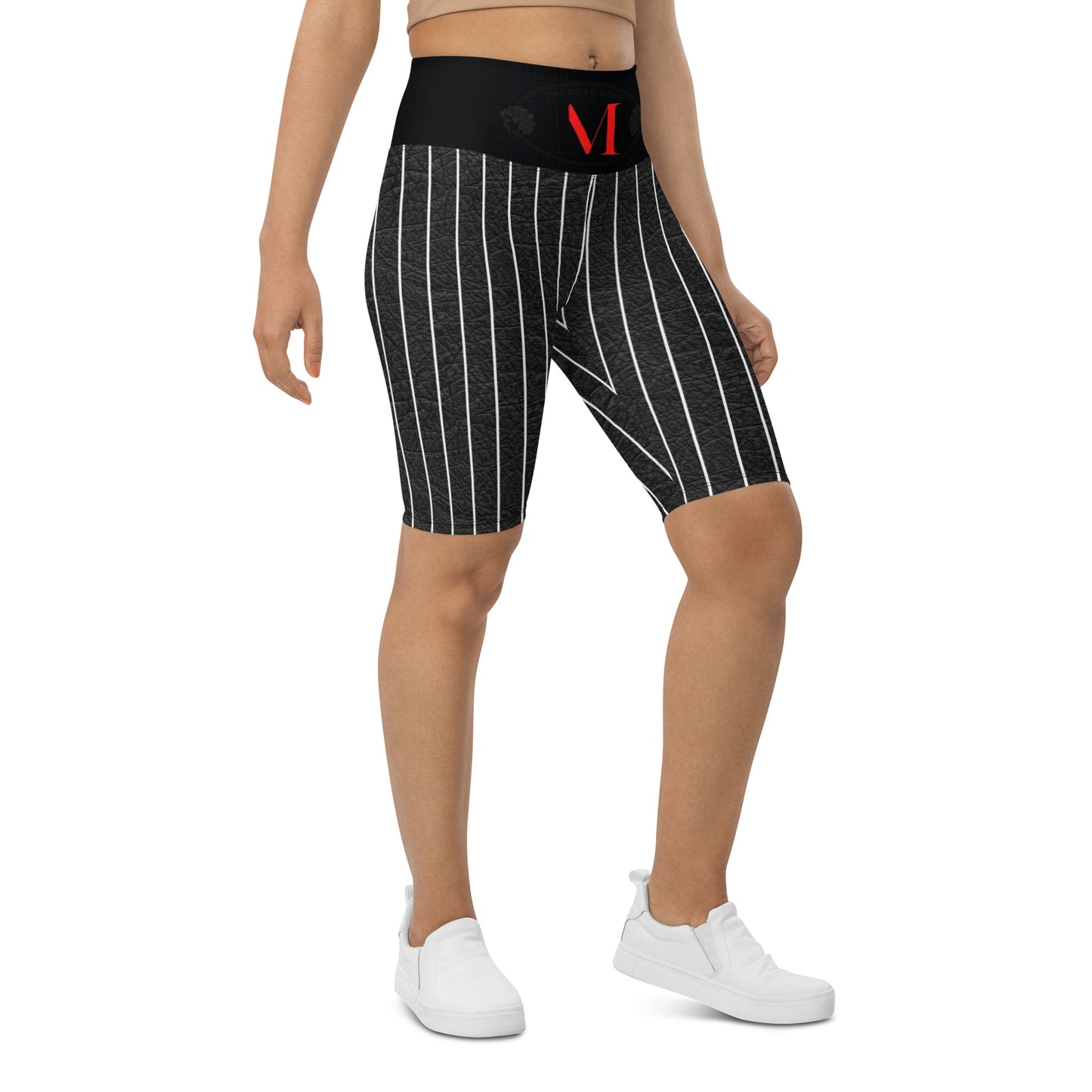 Biker shorts pintstriped men