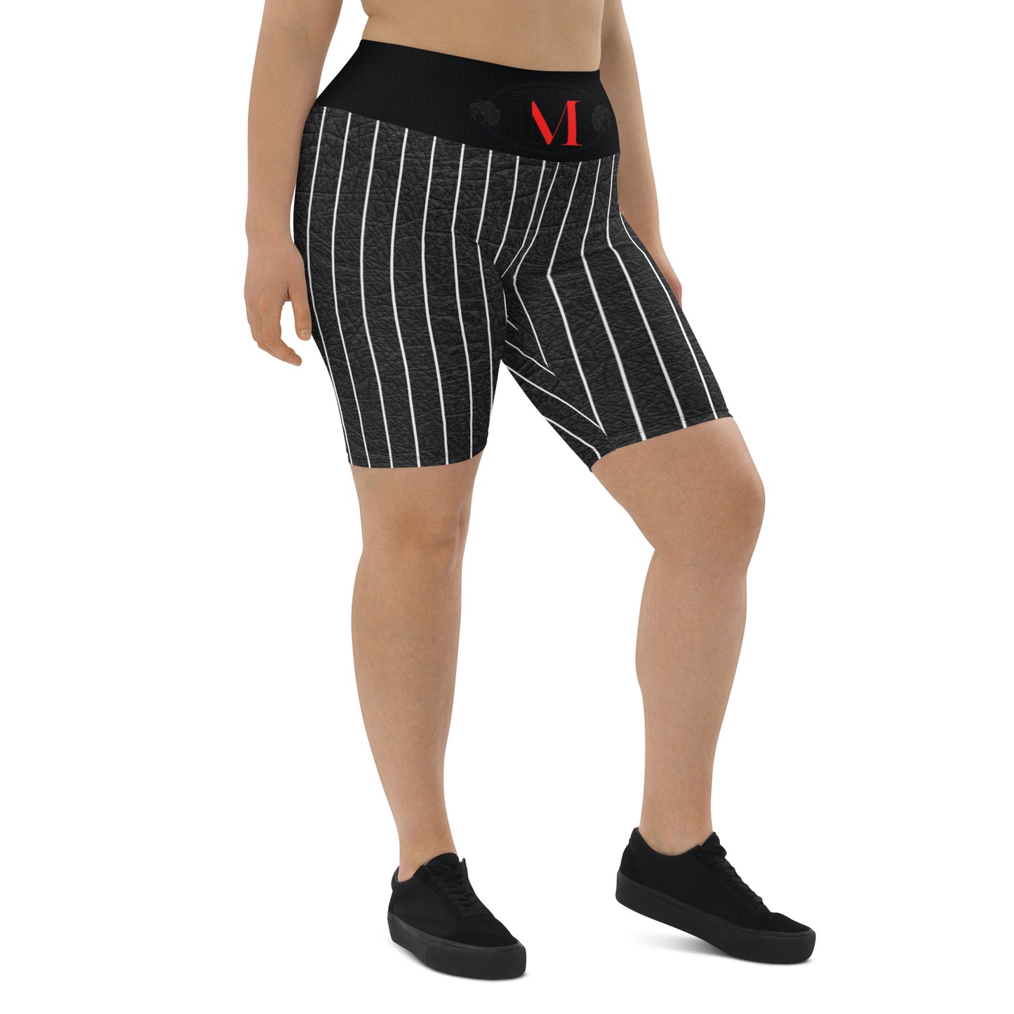 Biker shorts pintstriped men