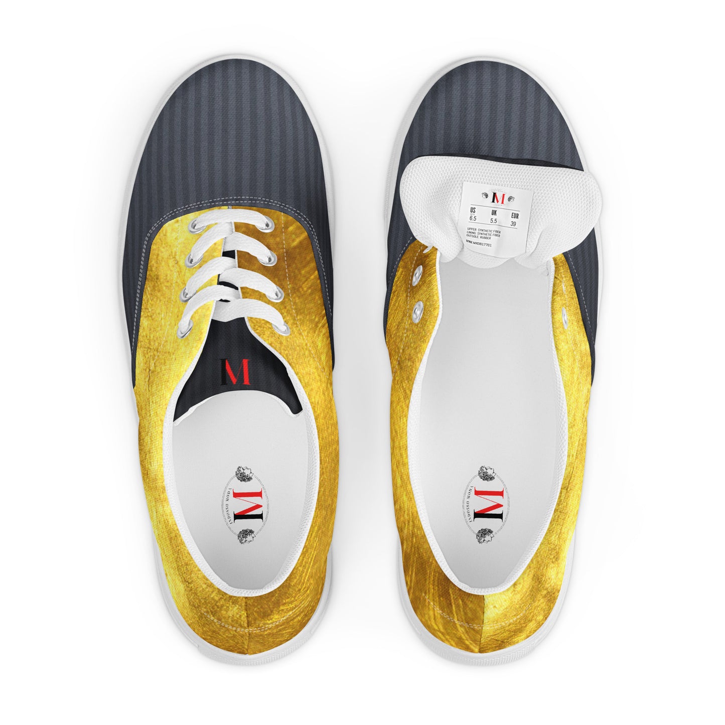 Gold & Black Men's Shoes