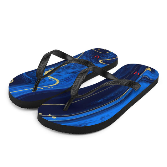 Kintsugi Blue Women's Flip-Flops