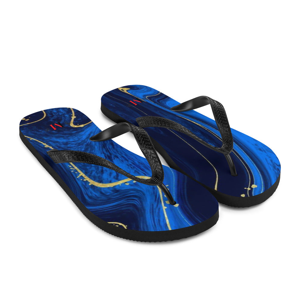 Kintsugi Blue Women's Flip-Flops