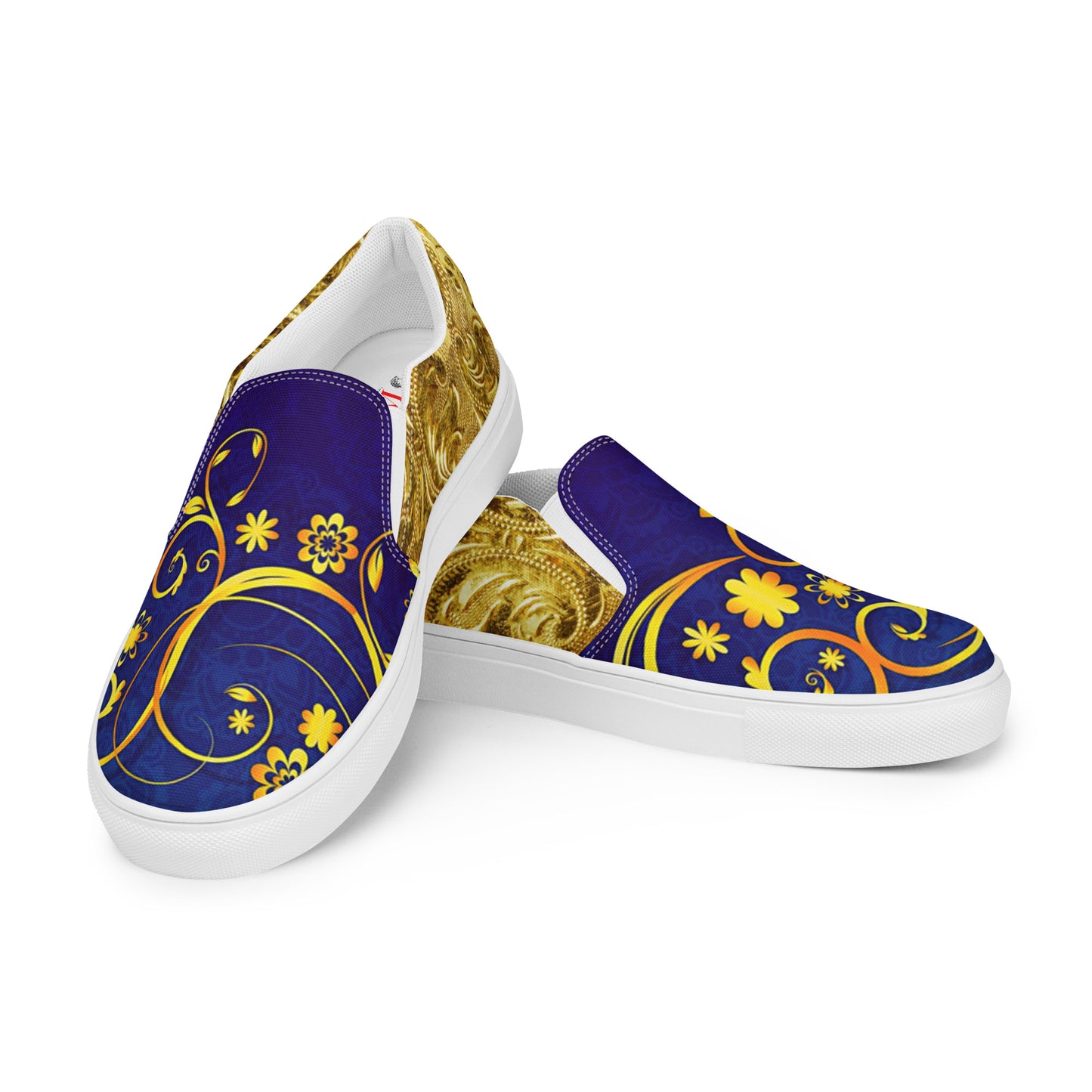 Gold & Blue Women's Shoes